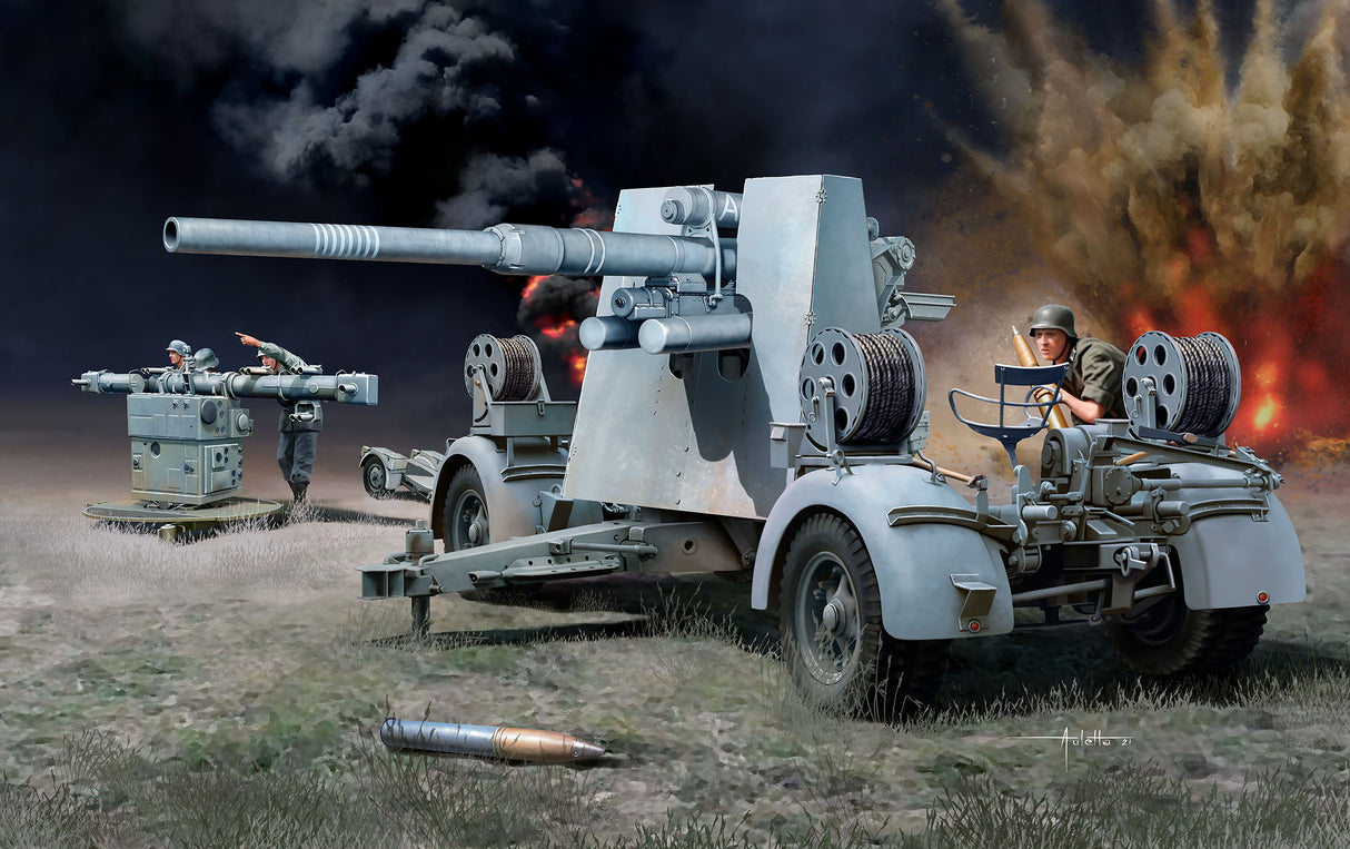 Revell Plastic Model 8,8 cm Flak 37 + Sd.Anh.202 1:72 03325R