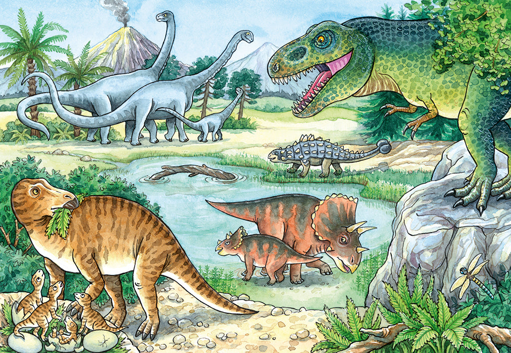 Ravensburger Puzzle 2x24 pc Dinosaurs 051281V