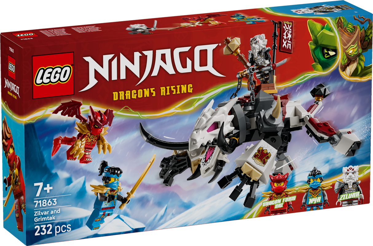 LEGO Ninjago Zilvar and Grimtak the Dragon Beast 71863L