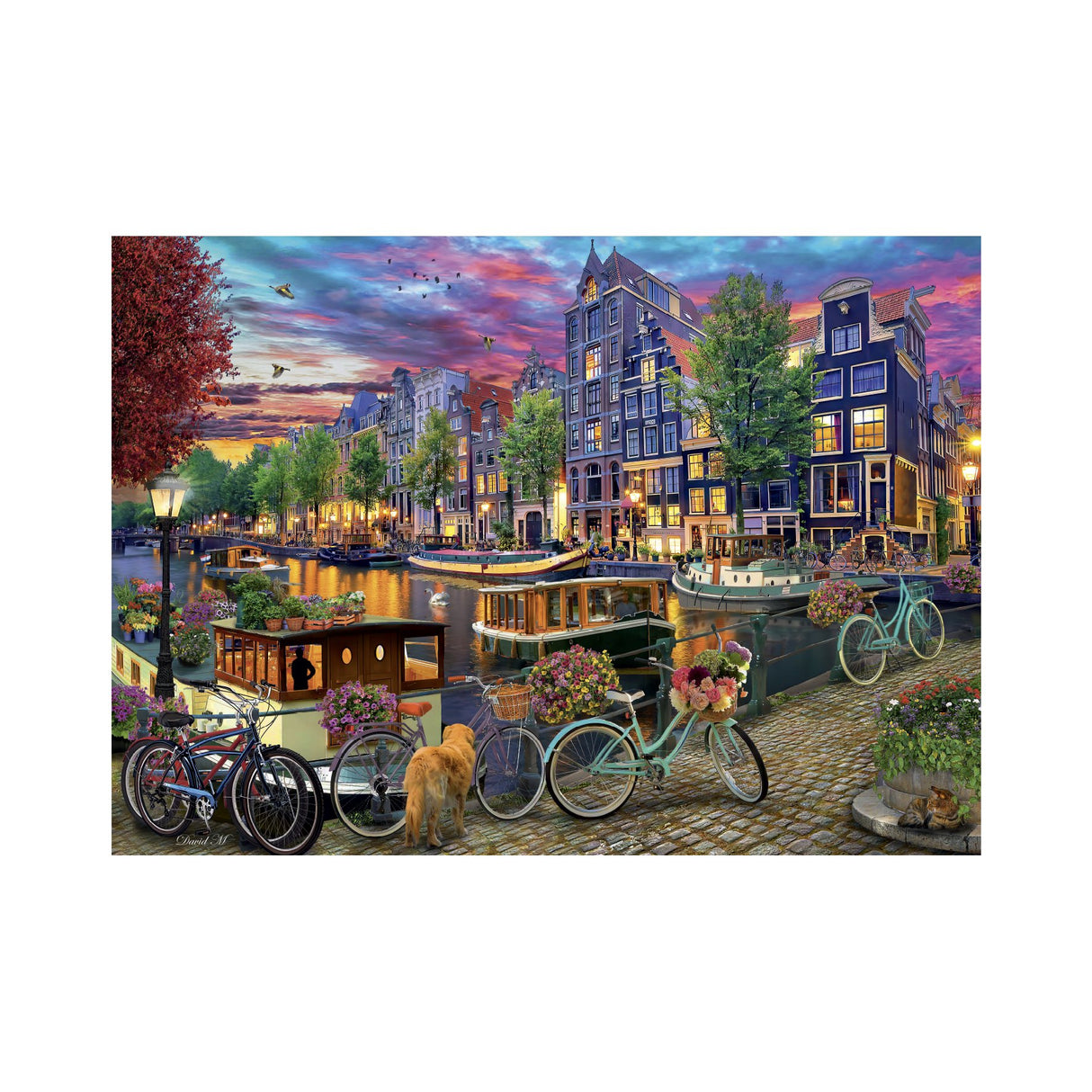 Dino Puzzle 2000 Pcs: Painted Amsterdam 56136D