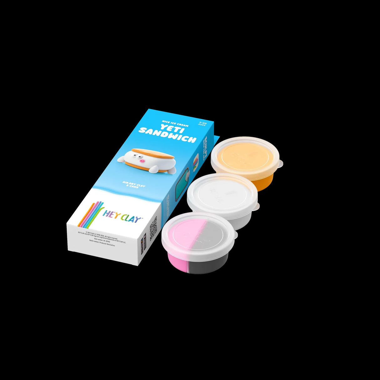 HEY CLAY Modeling Clay 3 Pieces: Yeti Sandwich 30142E