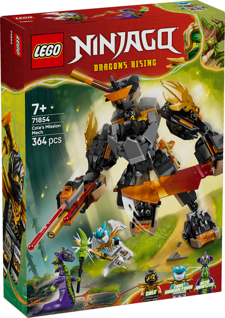 LEGO Ninjago Cole's Mission Mech & Dragon Zane 71854L