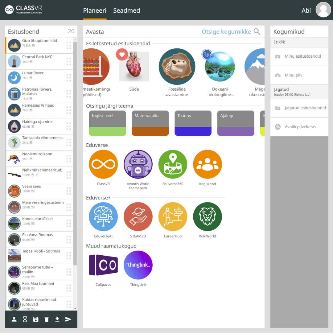 ClassVR Portal and Eduverse+ 1 year License EVRP-SAP-1YR