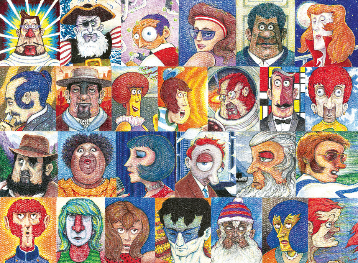 Ravensburger Puzzle 500 pc Typical Faces 168309V