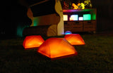 TTS Glow Jewelled Square 3pk EL46809B