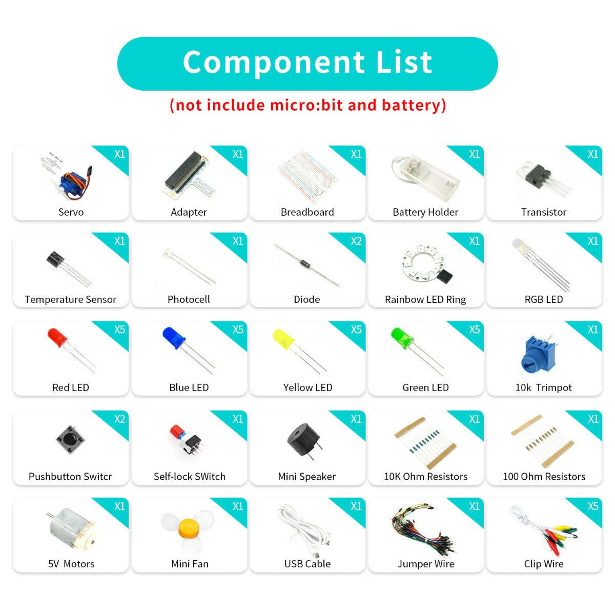 BBC Micro:bit Starter Kit EF08180