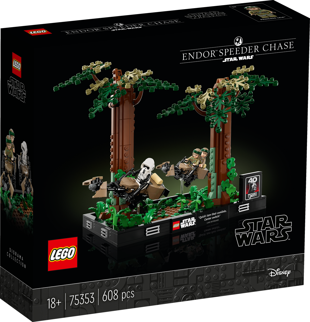 LEGO Star Wars Endor Speeder Chase Diorama 75353L