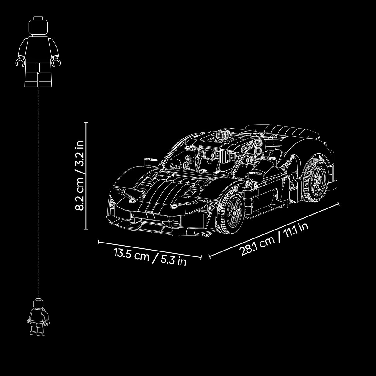 LEGO Technic Ferrari 488 Pista Car 42235L
