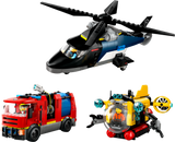 LEGO City Helicopter, Fire Engine & Submarine Remix 60462L