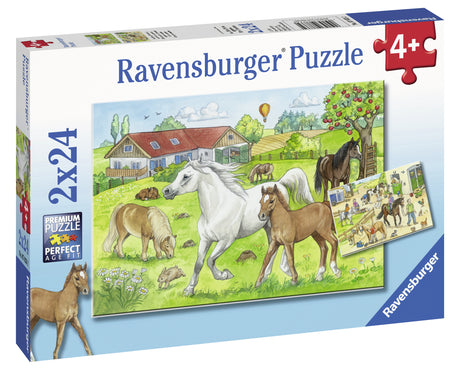 Ravensburger Puzzle 2x24 pc Horses 078332V