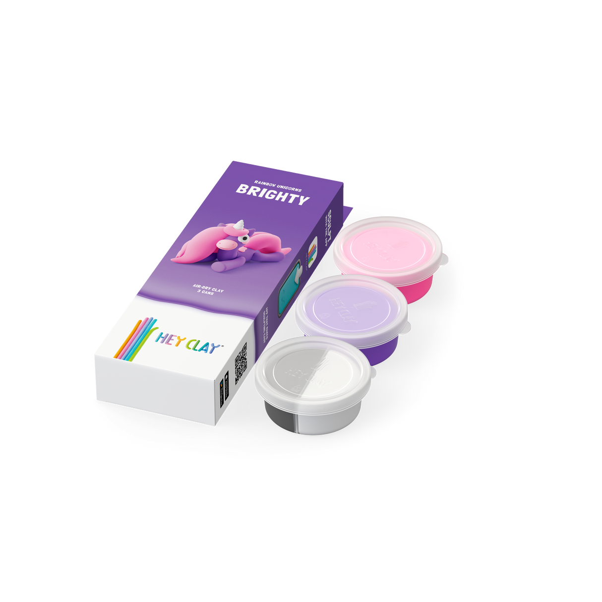 HEY CLAY Modeling Clay Unicorn Brighty 3pc 30137E