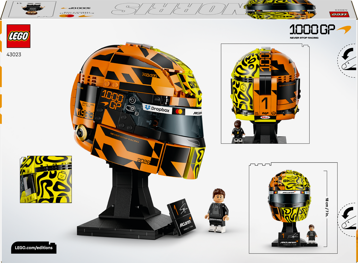 LEGO Editions McLaren Mastercard F1 Team Lando Norris Helmet 43023L