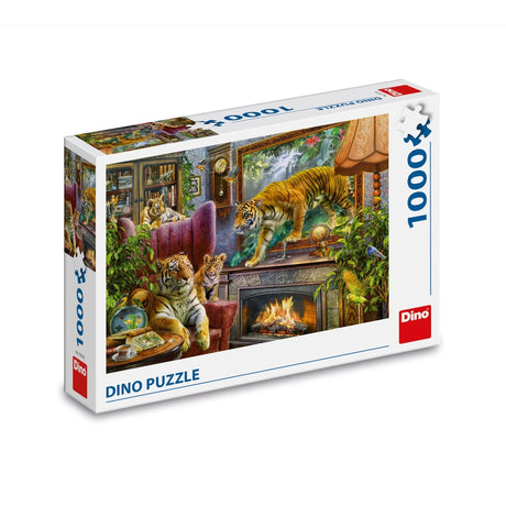 Dino Puzzle 1000 Pieces: Tigers awaken to life 53332D