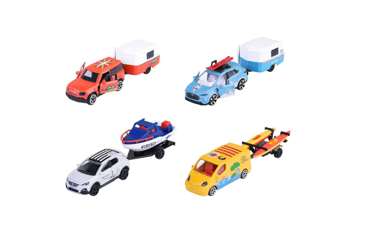 Simba Majorette Cars With Trailer: French Touch - 4 different 212055014B