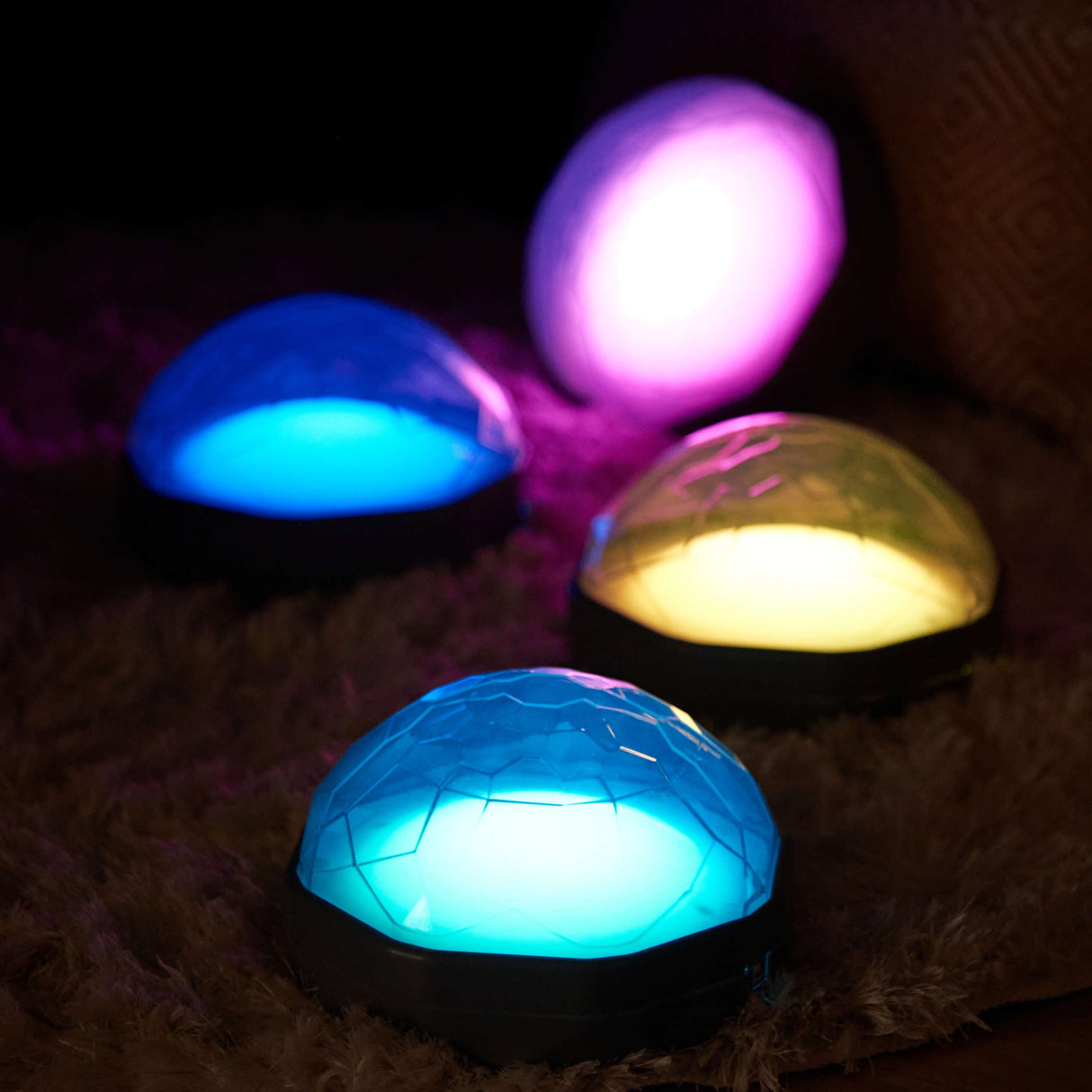 TTS Light Up Recordable Diamond Domes 4pk EL11346B