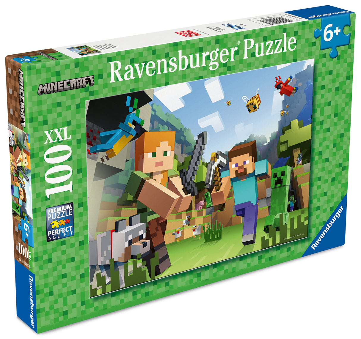 Ravensburger Puzzle 100 Pieces: Minecraft´s Steve And Alex 12004176V