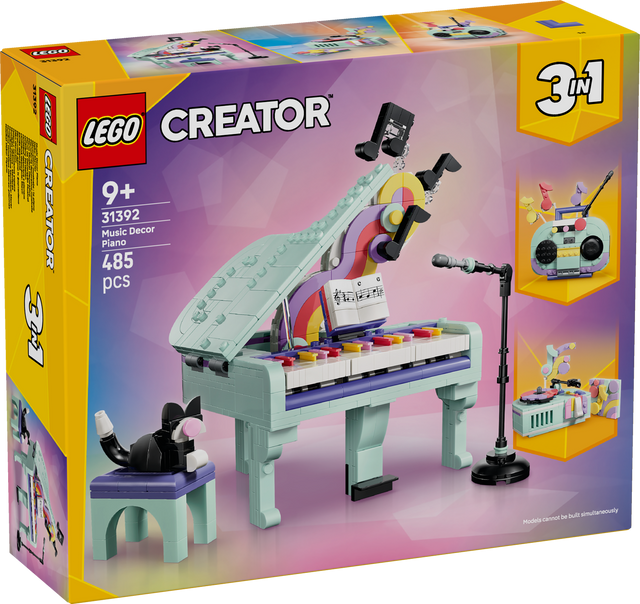 LEGO Creator Music Decor Piano with Cat 31392L
