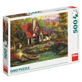 Dino Puzzle 500 pc Cottage near the lake 50251D