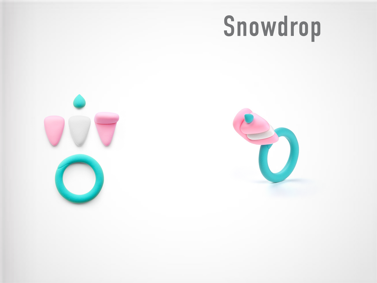 HEY CLAY Modeling Clay Rings Sweets 31002E