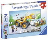 Ravensburger Puzzle 2x24 pc Diggers at Work 078028V