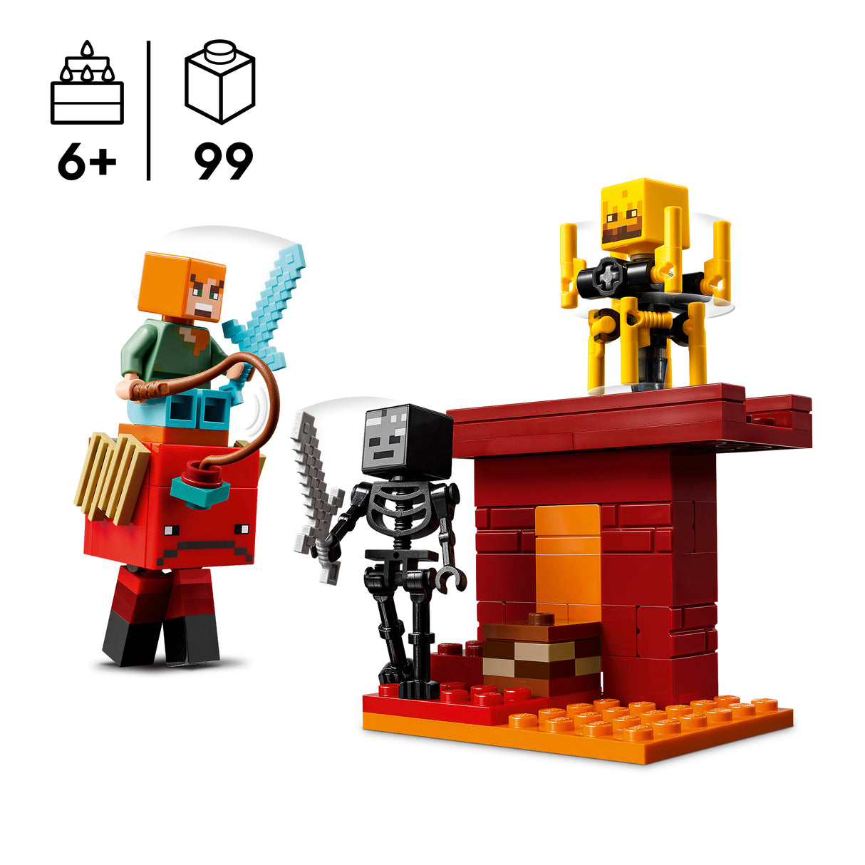 LEGO Minecraft The Nether Lava Battle 21266L