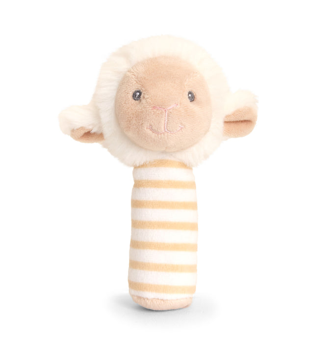 Keel Toys Soft Baby Lamb Stick Rattle 14 cm SE6728K