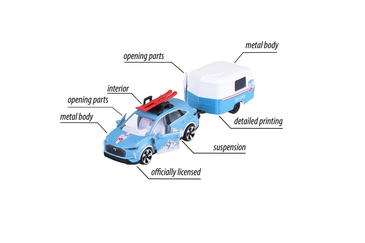 Simba Majorette Cars With Trailer: French Touch - 4 different 212055014B