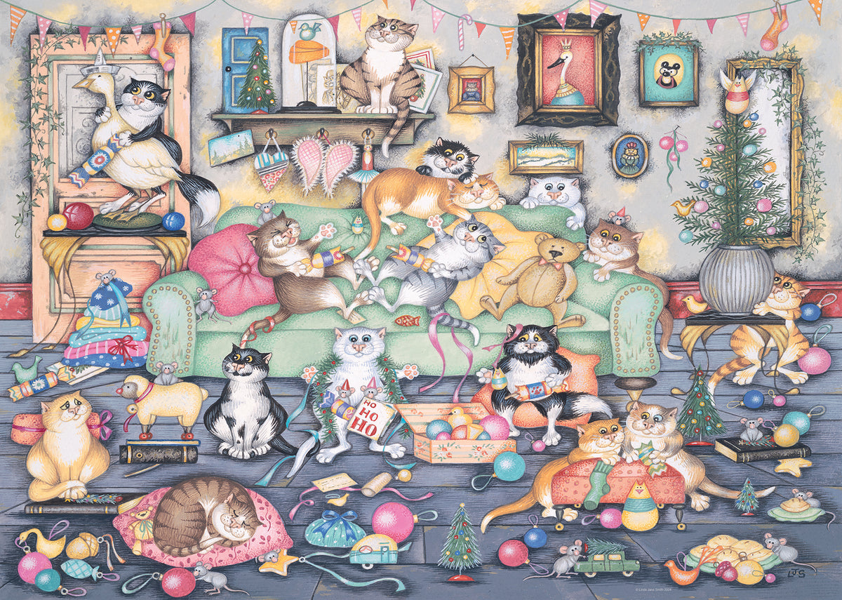 Ravensburger Puzzle 1000 Pieces: Crazy Cats Christmas 12001244V