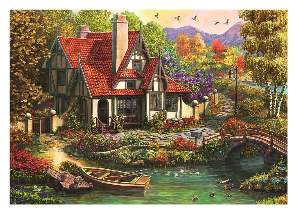 Dino Puzzle 500 pc Cottage near the lake 50251D