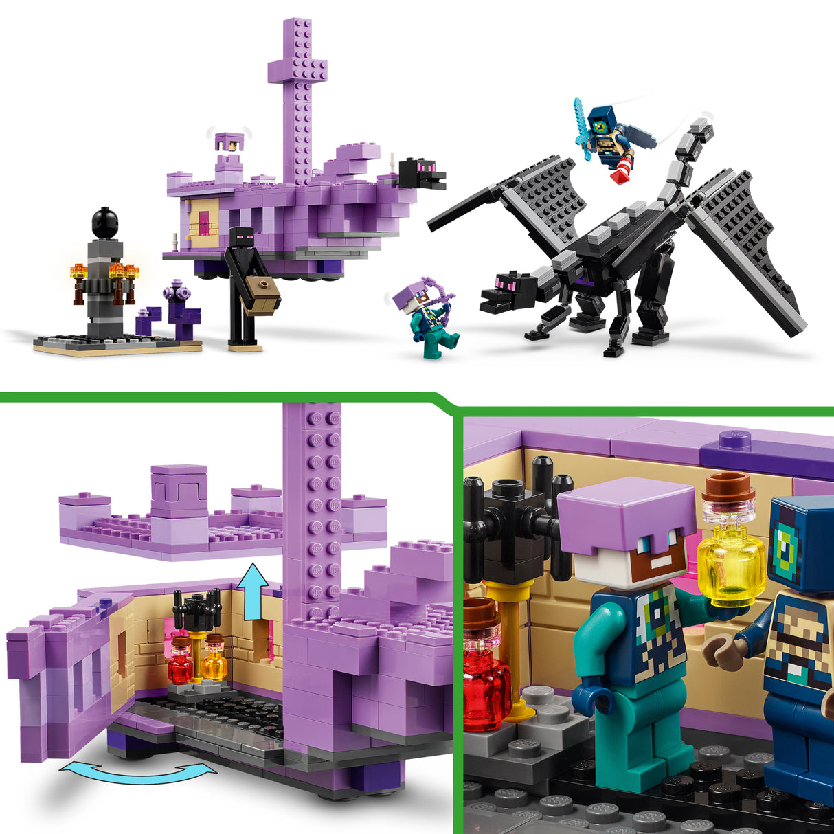 LEGO Minecraft The Ender Dragon and End Ship 21264L