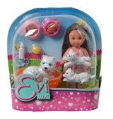 Simba Doll Evi Love Animal Friends - 2 Different 105734191B