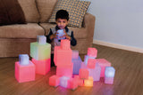TTS Sensory ICT Glow Construction Blocks 12pk EY06793B