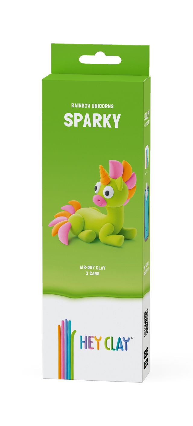 HEY CLAY Modeling Clay Unicorn Sparky 3 pc 30139E