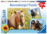 Ravensburger Puzzle 3x49 pc Loving Horses 080113V