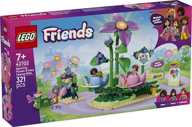 LEGO Friends Spinning Flower & Fairy Teacup Ride 42702L