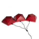 TTS Glow Jewelled Square 3pk EL46809B