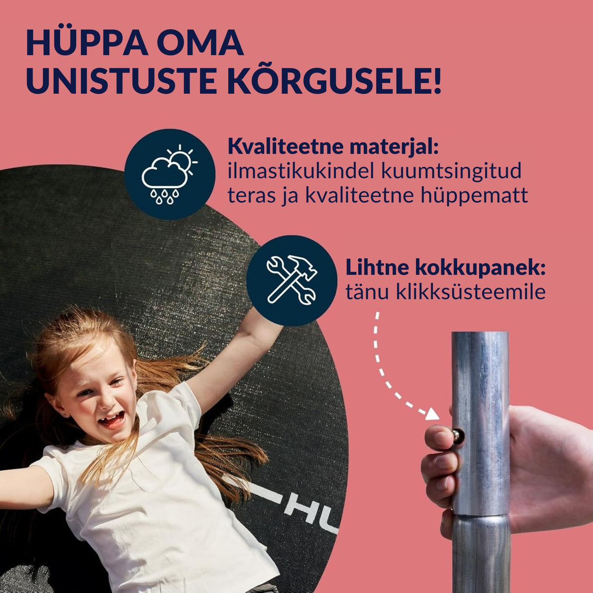 HUDORA Trampoline Fantastic 250 65745A