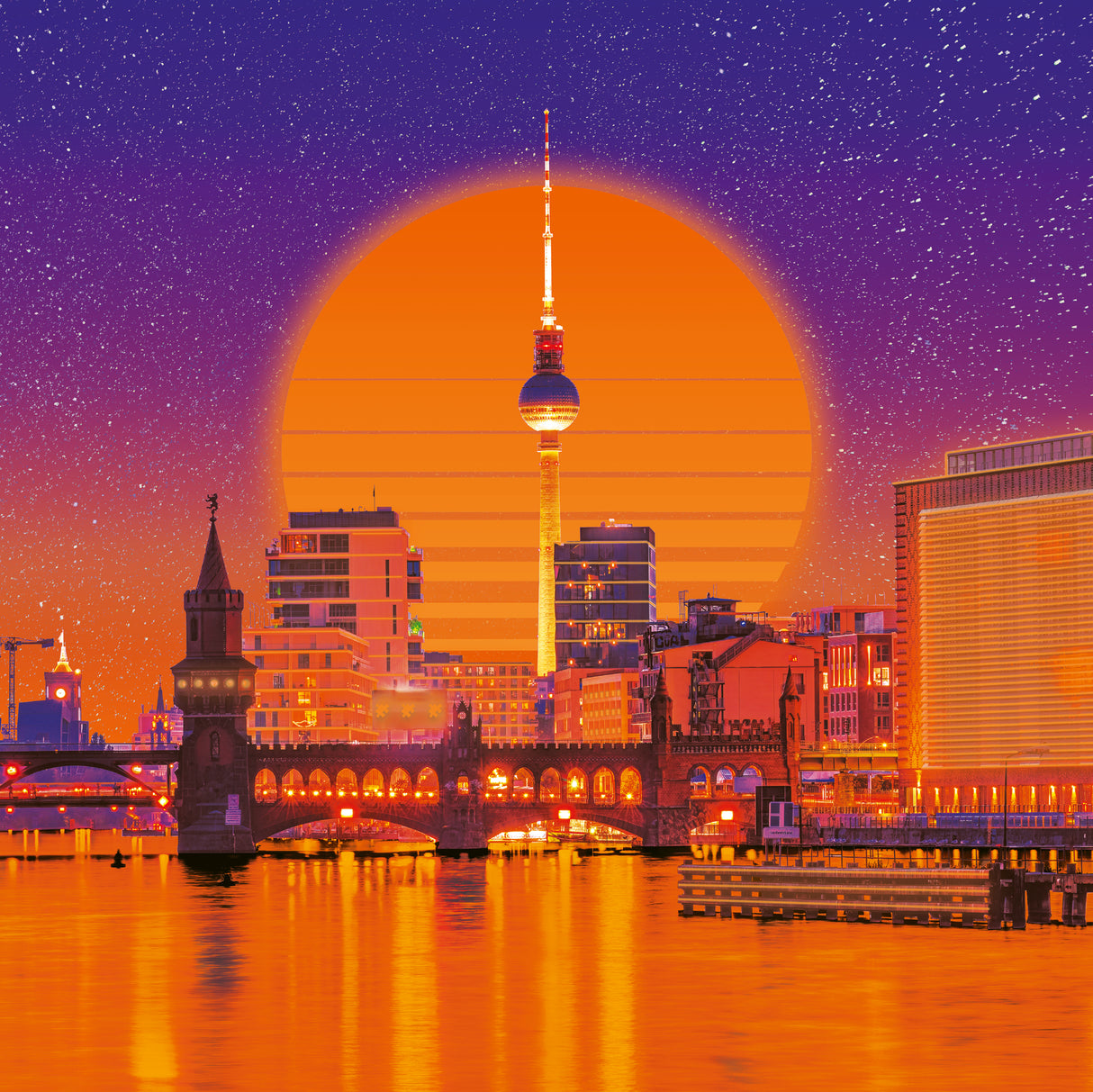 Ravensburger Neon Puzzle  500 Pieces: Berlin 12001978V