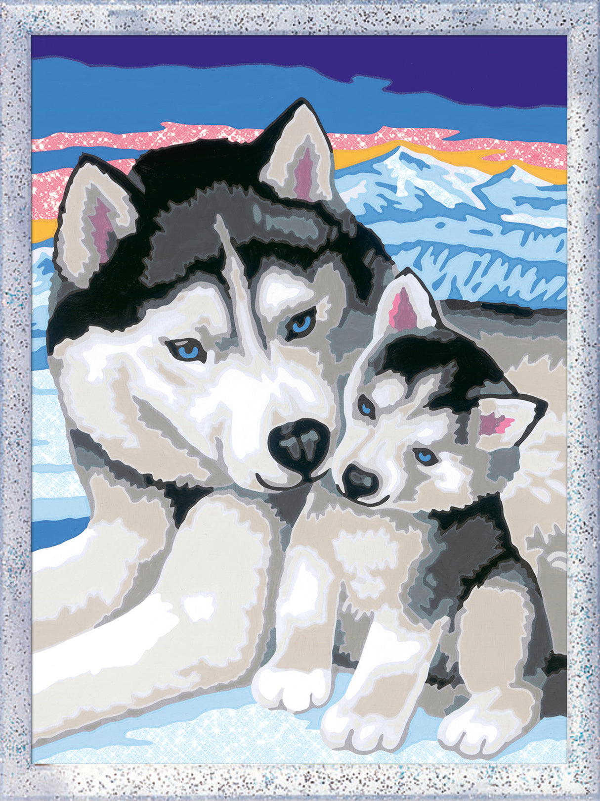 
Ravensburger Paint by Numbers Cute Huskies 202157V