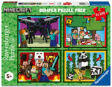 Ravensburger Puzzle 4x100 Pieces: Minecraft 12004290V