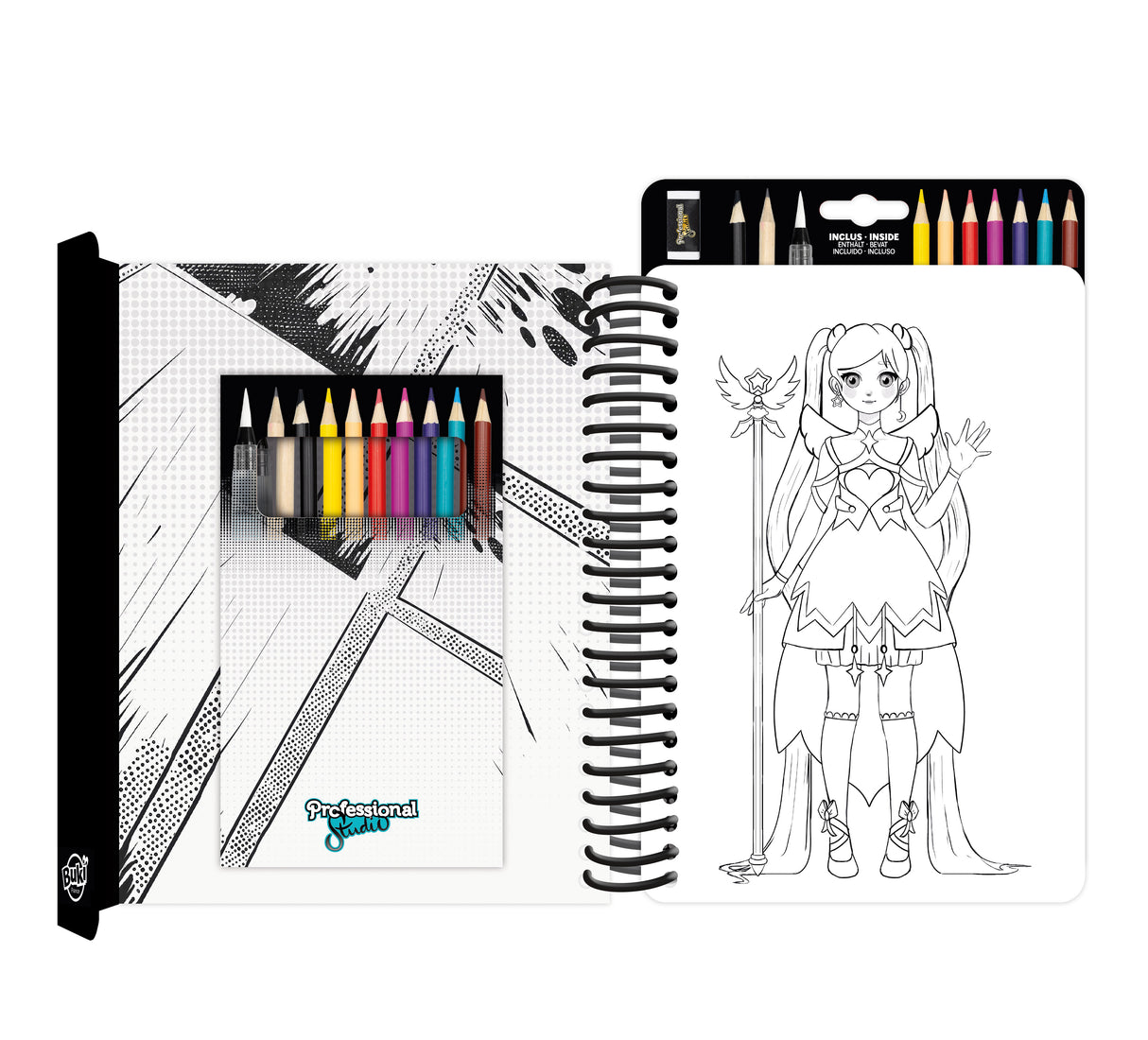 Buki Professional Studio Manga Colouring Book CM201I