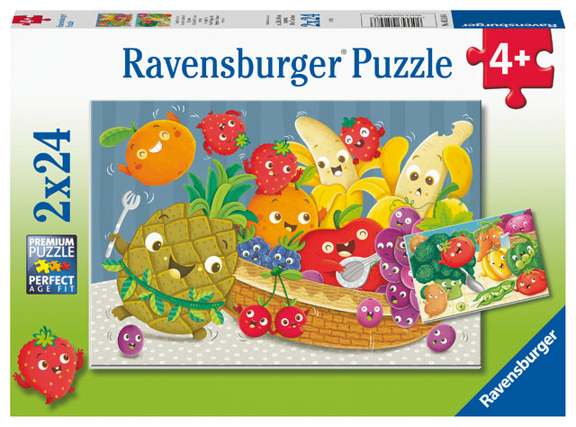 Ravensburger Puzzle 2x24 pc Fresh Fruits and Vegetables 052486V