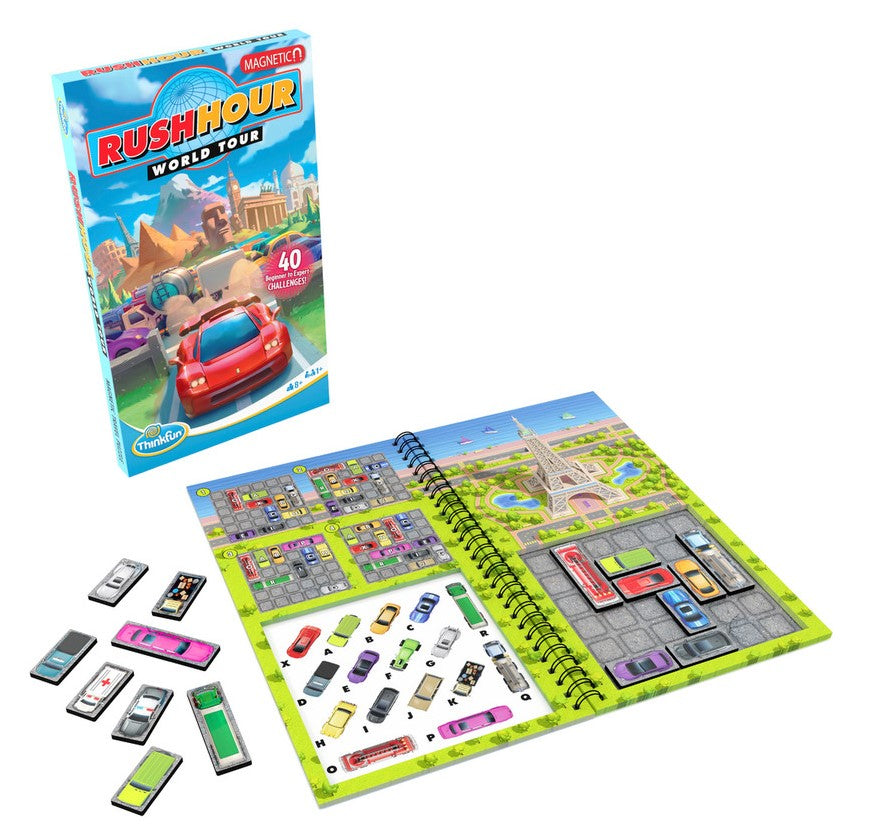 ThinkFun Board Game Rush Hour - Rush Hour Around the World Trip 76544F