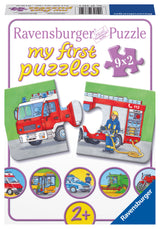 Ravensburger My First Puzzle 9x2 pc Commercial vehicles 073320V