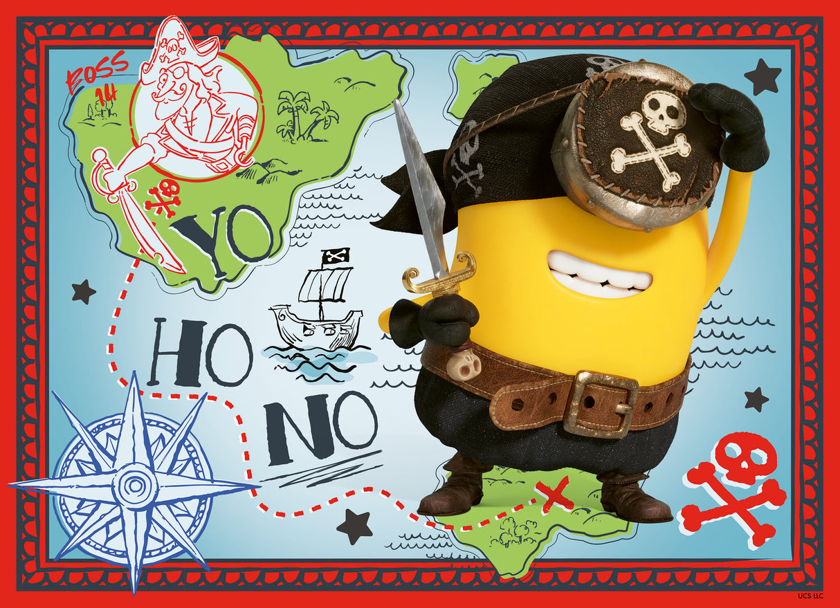 Ravensburger Puzzle 4x100 Pieces: Minions & Monsters Movie - Ooops 12004353V