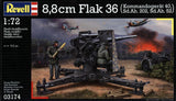 Revell Plastic Model 8,8 cm Flak 36 & Sd.Ah.202  1:72 03174R