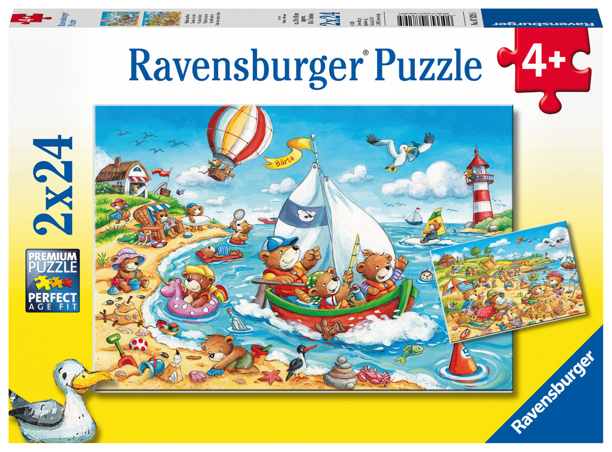 Ravensburger Puzzle 2x24 pc Seaside Holiday 078295V