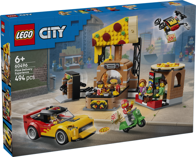 LEGO City Pizza Delivery Experience with Vehicles 60496L