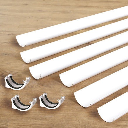 TTS Plastic Water Channelling Guttering 6pk FWCASD-GUTTERB