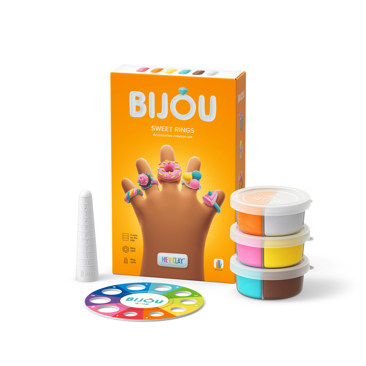 HEY CLAY Modeling Clay Rings Sweets 31002E